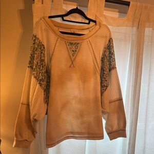 POL Floral Patchwork Women's Top